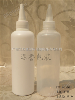 250ml广州塑料瓶、尖咀塑胶瓶、化工瓶
